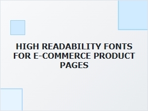 Font Families for Optimal Product Page Readability