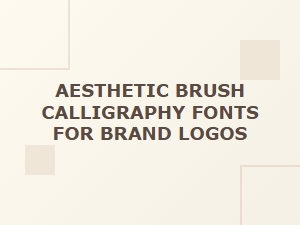 Elevating Logos with Aesthetic Brush Calligraphy Fonts